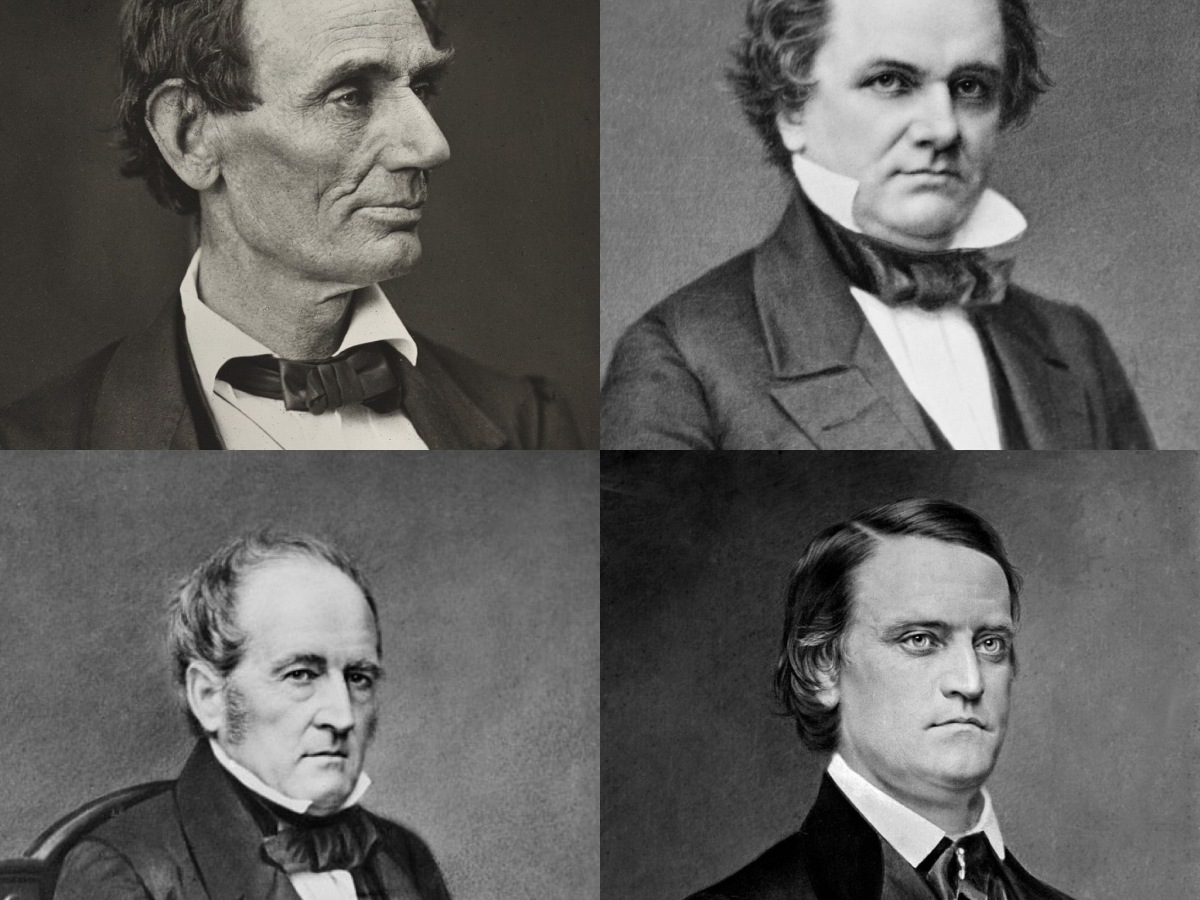 1860 – ABRAHAM LINCOLN VS STEPHEN DOUGLAS VS JOHN C. BRECKINRIDGE VS JOHN BELL