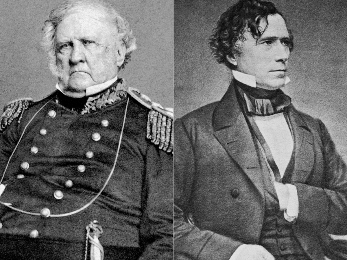 1852 – WINFIELD SCOTT VS FRANKLIN PIERCE VS 3RD PARTIES